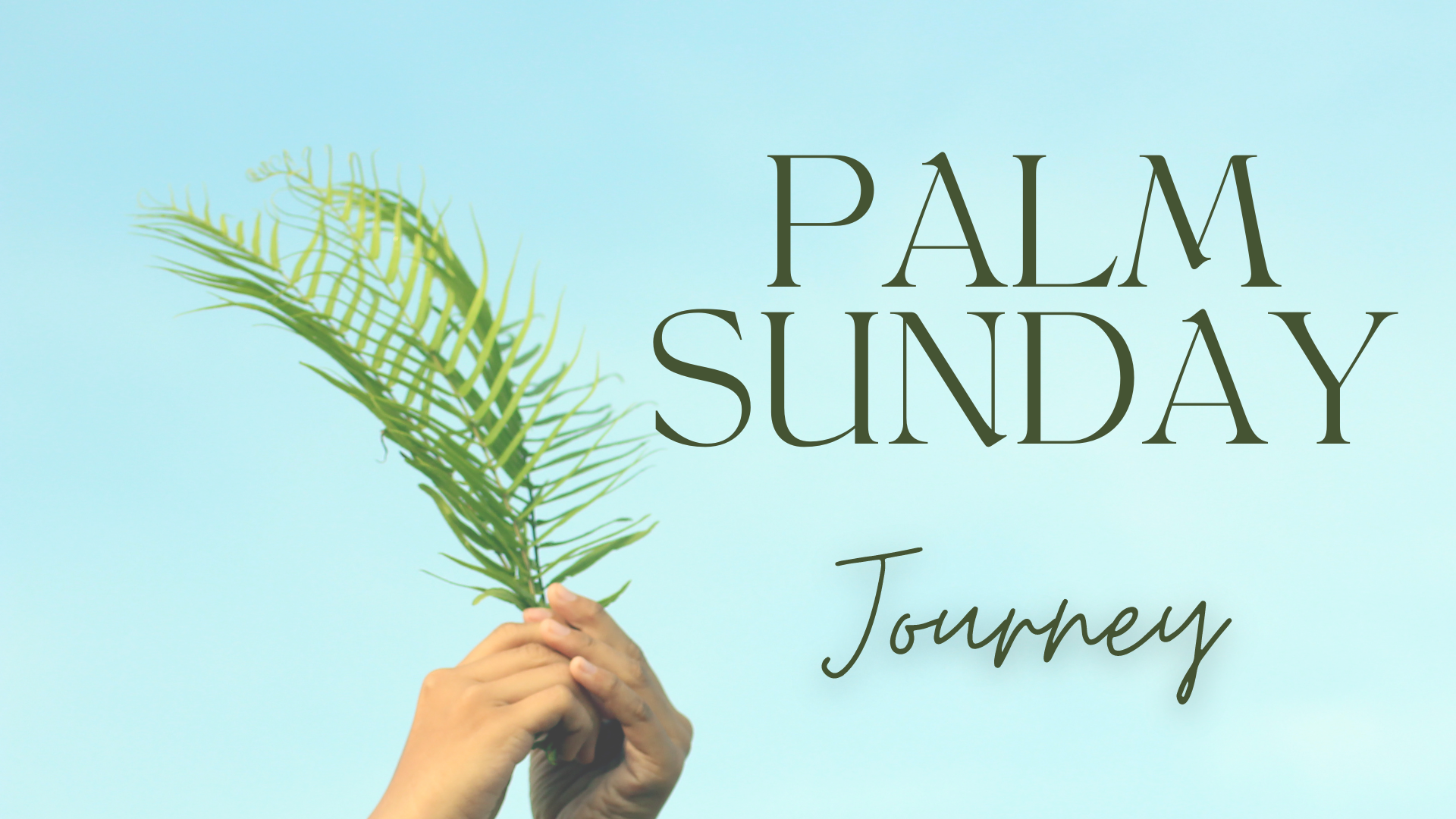 Palm Sunday - Journey